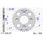 Couronne alu AFAM 37 dents, pas 420 pour HONDA CRF 50, XR 50 de 2000 à 2027