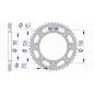 AFAM aluminium rear sprocket 420 pitch for KAWASAKI KX 60, KX 65 and SUZUKI RM 65 1985-2027