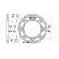AFAM aluminium rear sprocket, 420 pitch for KAWASAKI KX 65 and SUZUKI RM 65 2000-2027