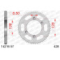 AFAM steel rear sprocket 57T, 428 pitch for SUZUKI DR-Z 125 L, DR-Z 125 LL, DRZ 125 and KAWASAKI KLX 125, KLX 125 L 2003-2025