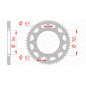 AFAM steel rear sprocket 520 pitch for KAWASAKI KDX 200, KLX 250, KX 125, KX 250, KX 500 and SUZUKI RMZ 250 1979-2025