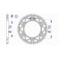 AFAM Kettenrad Alu Teilung 520 für KAWASAKI KDX 200, KLX 250, KX 125, KX 250, KX 500 und SUZUKI RMZ 250 1981-2027