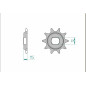 AFAM steel front sprocket 420 pitch for KTM SX 50, SX 50 MINI ADVENTURE GS, SX 50 PRO SENIOR LC, SX 50 SENIOR ADVENTURE, SX 65 AFAM steel front sprocket 420 pitch for KTM SX 50, SX 50 MINI ADVENTURE GS, SX 50 PRO SENIOR LC, SX 50 SENIOR ADVENTURE, SX 65
