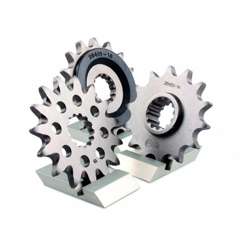 Piñón de acero AFAM paso 520 para SHERCO SC 250, SEF 450, SEF 500, SER 250, SER 300 de 2014 a 2027