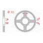 Couronne acier AFAM pas 428 pour YAMAHA TTR 125 de 2002 à 2022 Couronne acier AFAM pas 428 pour YAMAHA TTR 125 de 2002 à 2022