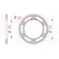 AFAM steel rear sprocket 520 pitch for YAMAHA TT 350, TT 600, WR 250, YZ 125, YZ 250 1980-1998 AFAM steel rear sprocket 520 pitch for YAMAHA TT 350, TT 600, WR 250, YZ 125, YZ 250 1980-1998