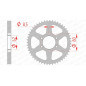 Couronne acier AFAM pas 428 pour YAMAHA TW 125, TY 125, TY 175, XT 125, XT 350 de 1976 à 2006