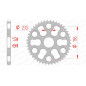 AFAM steel rear sprocket 45T, 428 pitch for YAMAHA XG 250 TRICKER 2005 AFAM steel rear sprocket 45T, 428 pitch for YAMAHA XG 250 TRICKER 2005