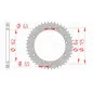 AFAM steel rear sprocket 520 pitch for YAMAHA DT 400, IT 175, IT 200, TT 600, XT 400 1975-2001 AFAM steel rear sprocket 520 pitch for YAMAHA DT 400, IT 175, IT 200, TT 600, XT 400 1975-2001