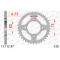 AFAM steel rear sprocket 37T, 420 pitch for SUZUKI LTA 50, LTZ 50 2002-2006