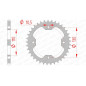 AFAM steel rear sprocket 520 pitch for KAWASAKI KFX 450 2008-2014