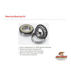 Kit rodamientos de columna de dirección ALL BALLS para HONDA CRF 250, CRF 450 y HM CRE 450, CREF 450 de 2013 a 2020