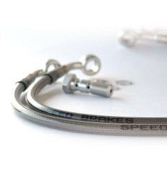 Speedbrakes Aviation Bremsschlauch Edelstahl/Titan Anschluss TECNIUM für KTM EXC 125, EXC 200, EXC 250, SX 250, SX 450 2000-2006