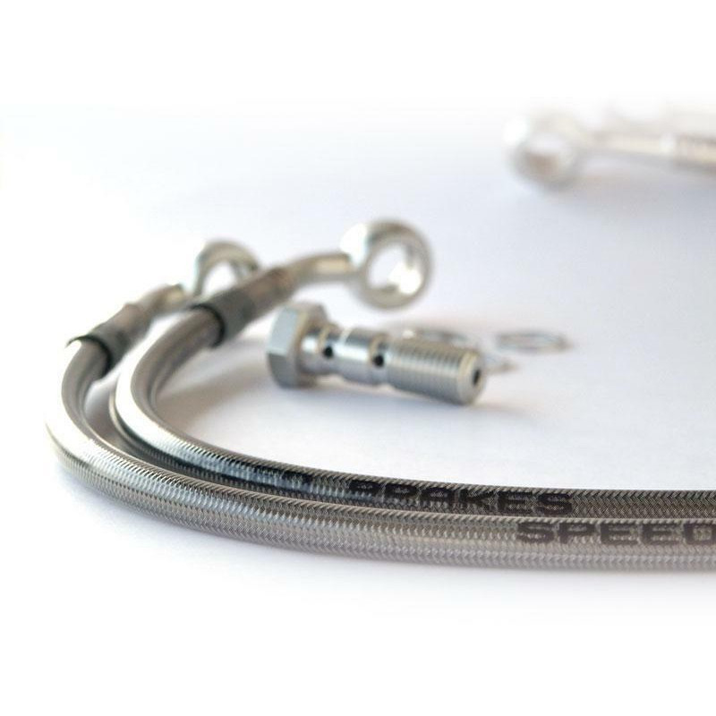 Speedbrakes Aviation Bremsschlauch Edelstahl/Schwarz Anschluss TECNIUM - 3001756