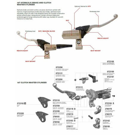 MAGURA Hymec 167 hydraulic clutch for HONDA CRF 450 2013-2014