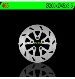 Disque de frein NG BRAKES rond fixe pour BETA ALP 125, ALP 200, RRT 50 de 2002 à 2009