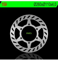 Disco de freno NG BRAKES redondo fijo para BETA ALP 200 de 2016 a 2017