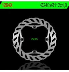 NG BRAKES Wave Fixed Brake Disc for HUSQVARNA CR 125, SMR 510, TC 250, TE 250 I.E 4T and BETA RR 250, RR 400, RR 450, RR 498