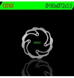 Disco de freno NG BRAKES ondulado fijo para KTM SX 50, SX 50 MINI, HUSQVARNA EE 5, TC 50 y GAS GAS MC 50, MCE 5 de 2008 a 2027