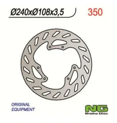 NG BRAKES Round Fixed Brake Disc for GAS GAS EC 50 ROOKIE, SM 50 and YAMAHA DT 50 2001-2008