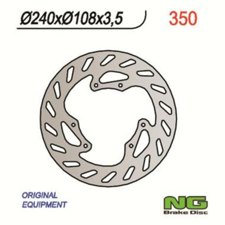 Disco de freno NG BRAKES redondo fijo para GAS GAS EC 50 ROOKIE, SM 50 y YAMAHA DT 50 de 2001 a 2008
