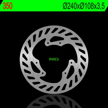 Disque de frein NG BRAKES rond fixe pour GAS GAS EC 50 ROOKIE, SM 50 et YAMAHA DT 50 de 2001 à 2008