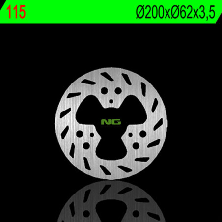 Disque de frein NG BRAKES rond fixe pour GAS GAS EC 50 ROOKIE, PAMPERA 125, PAMPERA 250, PAMPERA 280, SM 50 de 1995 à 2005