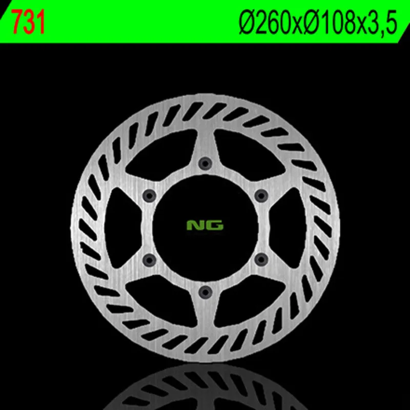 NG BRAKES Round Fixed Brake Disc for GAS GAS EC 125, EC 200, EC 250, EC 300, ECF 250 1999-2020