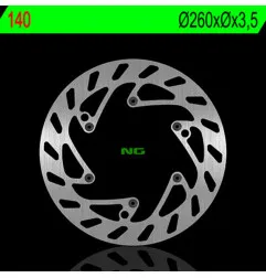 Disque de frein NG BRAKES rond fixe pour HUSABERG FC 550, FE 400, FE 501, FS 650 et GAS GAS EX 300, MC 125, MCF 250, MCF 450