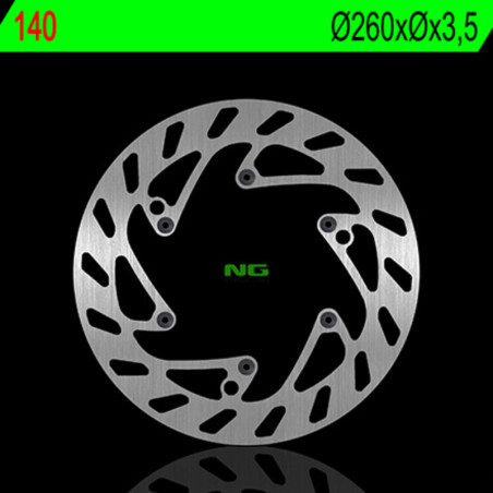 Disco de freno NG BRAKES redondo fijo para HUSABERG FC 550, FE 400, FE 501, FS 650 y GAS GAS EX 300, MC 125, MCF 250, MCF 450