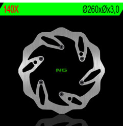 NG BRAKES Bremsscheibe Wave starr für GAS GAS ECF 350, MC 125, MCF 250, MCF 450 und HUSABERG FC 501, FC 550, FE 400, FE 450 IE