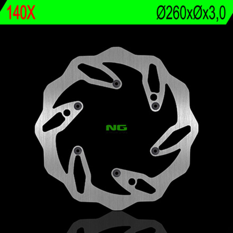 Disque de frein NG BRAKES pétale fixe pour GAS GAS ECF 350, MC 125, MCF 250 et HUSABERG FC 501, FC 550, FE 400 de 1995 à 2027