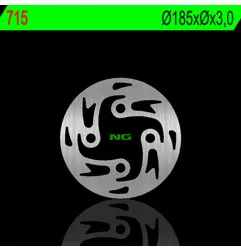 NG BRAKES Round Fixed Brake Disc for GAS GAS TXT 125, TXT 250, TXT 250 GP, TXT 280, TXT 300 GP 2001-2023 - 715