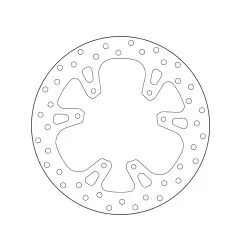Disco de freno BREMBO Serie Oro redondo fijo para HONDA CR 125, CR 250, CRF 250 y HM CRE-F 250 X, CREF 250, CREF 450