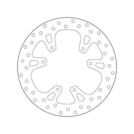 Disque de frein BREMBO Serie Oro rond fixe pour HONDA CR 125, CR 250, CRF 250 et HM CRE-F 250 X, CREF 250, CREF 450