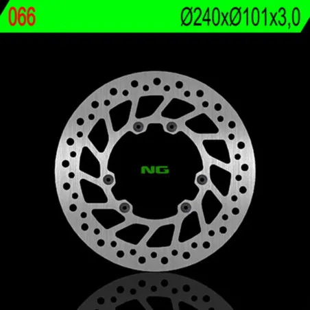 NG BRAKES Round Fixed Brake Disc for HM CRE 250 F, CRE 250 X, CRE 450, CREF 250, CREF 450 and HONDA CR 125, CR 250 1995-2014