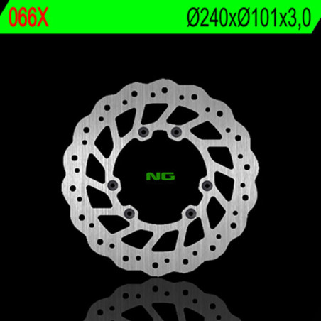 Disque de frein NG BRAKES pétale fixe pour HM CRE 250 F, CRE 250 X, CRE 450, CREF 250, CREF 450 et HONDA CR 125, CR 250