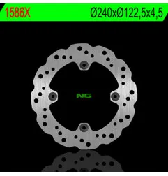 Disco de freno NG BRAKES ondulado fijo para HONDA CR 125, CR 250 de 1997 a 2003