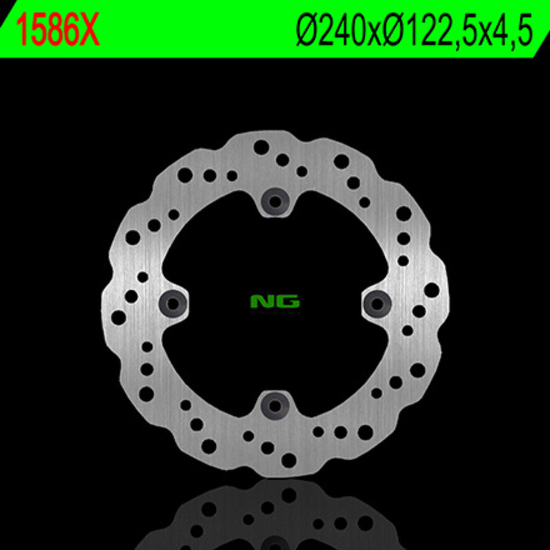 Disco de freno NG BRAKES ondulado fijo para HONDA CR 125, CR 250 de 1997 a 2003