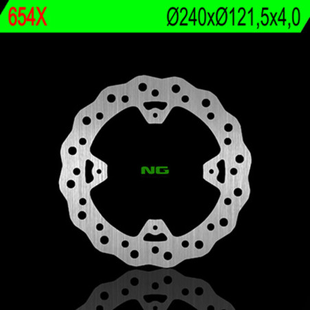 NG BRAKES Wave Fixed Brake Disc for HM CRE 250 F, CRE 250 X, CRE 450, CREF 450, MOTARD 450 and HONDA CR 125, CR 250, CRF 250