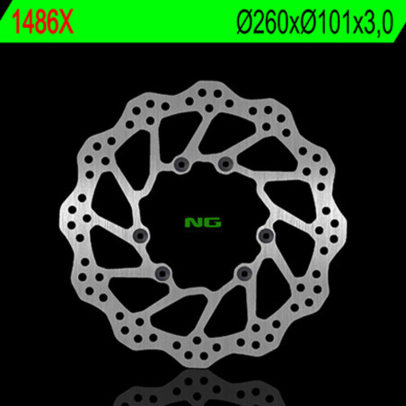 Disco de freno NG BRAKES ondulado fijo para HONDA CRF 250, CRF 250 RX ENDURO, CRF 450, CRF 450 RX ENDURO, CRF 450 X
