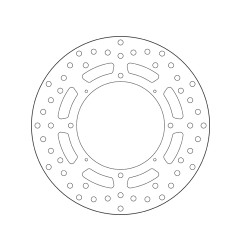 Disque de frein BREMBO Serie Oro rond fixe pour HONDA CR 500, XR 250, XR 400, XR 600, XR 650 de 1984 à 2007