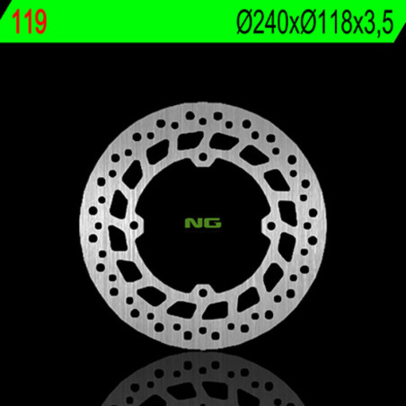 Disque de frein NG BRAKES rond fixe pour HONDA CRM 50, NX 250, XL 125, XR 250, XR 400 de 1988 à 2003