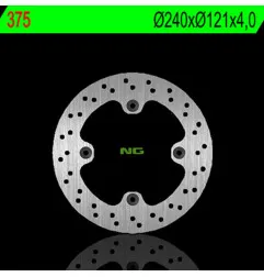 Disque de frein NG BRAKES rond fixe pour HONDA CR 500 et HM CRE 250 SM de 1997 à 2002
