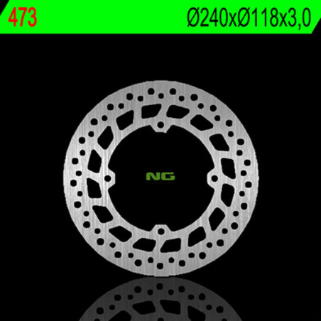 NG BRAKES Bremsscheibe rund starr für HONDA CR 250, CR 500, NX 250, XR 600, XR 650 1984-2007