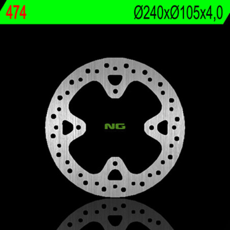 NG BRAKES Bremsscheibe rund starr für HONDA XR 650 2000-2007
