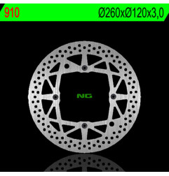 Disco de freno NG BRAKES redondo fijo para HUSQVARNA CR 125, SMS 125, TC 250, TC 450, TE 250 I.E 4T de 1995 a 2014