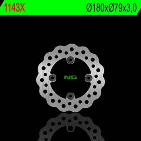 Disque de frein NG BRAKES pétale fixe pour KAWASAKI KX 65 et SUZUKI RM 65 de 2000 à 2027