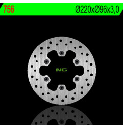 Disco de freno NG BRAKES redondo fijo para KAWASAKI KX 100, KX 112, KX 80, KX 85, KX 85 L de 1983 a 2027