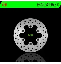 Disque de frein NG BRAKES rond fixe pour KAWASAKI KX 100, KX 112, KX 80, KX 85, KX 85 L de 1983 à 2027